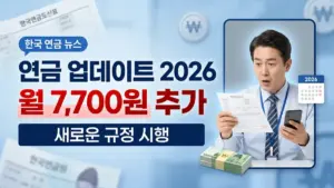 한국 연금 업데이트 2026