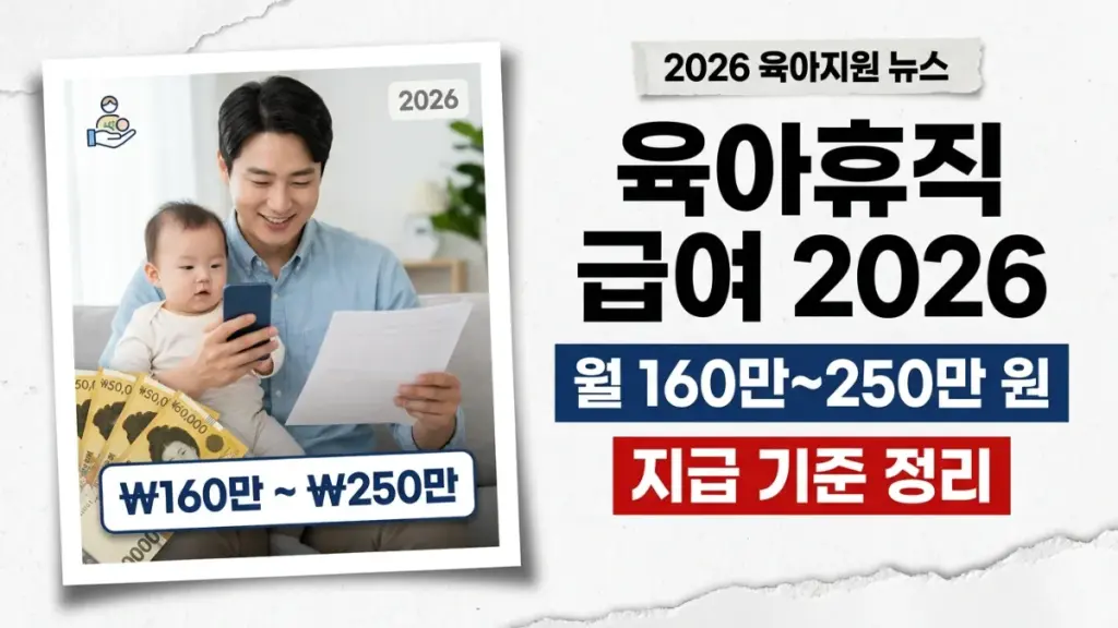 한국 육아휴직 급여 2026